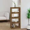 Image de vidaXL Bibliothèque/Séparateur de pièce Marron miel 60x30x135,5 cm Pin808171