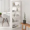 Image de vidaXL Bibliothèque/Séparateur de pièce Blanc 60x30x167,5cm Pin massif808174