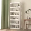 Image de Bibliothèque Séparateur de pièce Blanc 80x30x199,5cm Pin massif