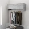 Image de Garde robe gris béton 100x32,5x35 cm bois d ingénierie