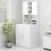 Image de Meuble pour machine à laver Blanc 70,5x25,5x90 cm