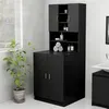 Image de Meuble pour machine à laver Noir 70,5x25,5x90 cm