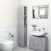 Image de Armoire de bain gris béton 25x26,5x170 cm bois d ingénierie