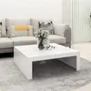 Image de Table basse blanc 100x100x35 cm bois d ingénierie