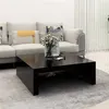 Image de Table basse noir 100x100x35 cm bois d ingénierie