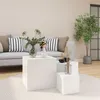 Image de vidaXL Bijzettafels 3 st bewerkt hout wit808585