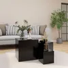 Image de Tables d appoint 3 pcs Noir Bois d’ingénierie