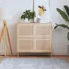 Image de Portes d armoire à persiennes 4 pcs 39,5x49,4 cm pin massif