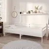 Image de Lit de jour sans matelas blanc bois de pin massif 90x200 cm