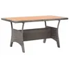 Image de vidaXL Table de jardin Gris 120x70x66 cm Bois d'acacia massif