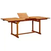 Image de Table a manger extensible sans tiroir [en.casa] 4 personnes en bois massif 150 x 100 cm