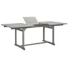 Image de vidaXL Table à dîner de jardin (150-200)x100x75cm Bois d'acacia massif