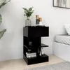 Image de Table de chevet Noir 40x35x65 cm Bois d'ingénierie