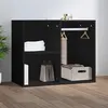 Image de Armoire de dressing noir 80x40x65 cm bois d ingénierie