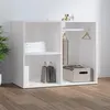 Image de Armoire de dressing Blanc brillant 80x40x65cm Bois d ingénierie