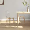 Image de Lot de 2 chaise vidaxl en metal non pliable interieur H. 84 cm transparent
