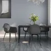 Image de Lot de 4 chaise vidaxl interieur non pliable H. 84 cm en polypropylene gris