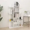 Image de Bibliothèque Blanc 86x25,5x140 cm Bois d'ingénierie