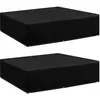 Image de vidaXL Housses de salon de jardin 2 pcs 8 oeillets 200x200x70 cm3082836
