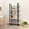Image de vidaXL Bibliothèque à 5 niveaux Blanc 100x30x175 cm Bois de pin3082004