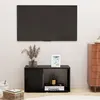 Image de Meuble TV Noir 60x24x32 cm Bois d ingénierie