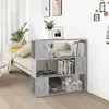 Image de Bibliothèque Séparateur de pièce Gris béton 100x24x94 cm