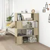 Image de Bibliothèque Séparateur de pièce Chêne sonoma 100x24x124 cm