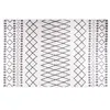 Image de vidaXL Vloerkleed wasbaar anti-slip 80x150 cm zwart en wit337970