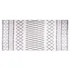 Image de vidaXL Tapis Lavable Antidérapant Moquette d'Entrée Tapis de Sol Paillasson de Sol Tapis d'Entrée Moquette de Couloir 80x300 cm Noir et Blanc