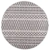 Image de vidaXL Vloerkleed wasbaar anti-slip ø120 cm zwart en wit337975