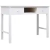 Image de vidaXL Buffet Blanc 108x45x76 cm Bois de Paulownia massif