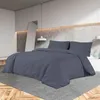 Image de Ensemble de housse de couette Anthracite 260x240 cm Microfibre