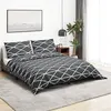 Image de Ensemble de housse de couette Gris 200x220 cm Coton