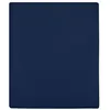 Image de Draps housses Jersey 2 pcs Bleu marine 160x200 cm Coton