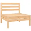 Image de vidaXL Bois de Pin Massif Canapé Central de Jardin Canapé Central de Patio Meuble de Terrasse Canapé de Jardin Extérieur 806572