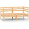 Image de vidaXL 2x Bois de Pin Massif Canapés d'Angle de Jardin Canapés d'Angle de Patio Meubles de Terrasse Canapés de Jardin 806582