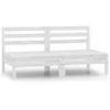 Image de vidaXL 2x Bois de Pin Massif Canapés Centraux de Jardin Canapés Centraux de Patio Meubles de Terrasse Canapés de Jardin 806588