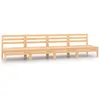 Image de Canapés centraux de jardin 4 pcs Bois de pin massif