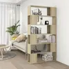 Image de Bibliothèque Séparateur de pièce Chêne Sonoma 100x24x188 cm