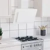 Image de vidaXL Wandafzuigkap 60 cm roestvrij staal en gehard glas wit51663
