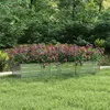 Image de Lit surélevé de jardin 240x80x45 cm Acier galvanisé Argenté
