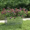 Image de Lit surélevé de jardin 100x40x45 cm Acier galvanisé Argenté