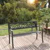 Image de vidaXL Tuinbank 125 cm staal zwart317133