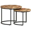 Image de vidaXL 2-delige Tafeltjesset ruw mangohout337999
