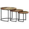 Image de vidaXL 3-delige Tafeltjesset massief gerecycled hout338003