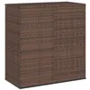 Image de Boîte à coussins de jardin Résine tressée 100x49x103,5cm Marron