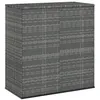 Image de Boîte à coussins de jardin Résine tressée 100x49x103,5 cm Gris