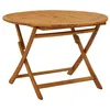 Image de Table a manger fixe sans tiroir vidaxl 4 personnes en bois massif 110 x 110 cm