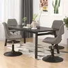 Image de Lot de 4 chaise vidaxl en plastique non pliable H. 81 cm interieur gris