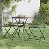 Image de Chaises pliables jardin lot de 2 Maille métallique Anthracite